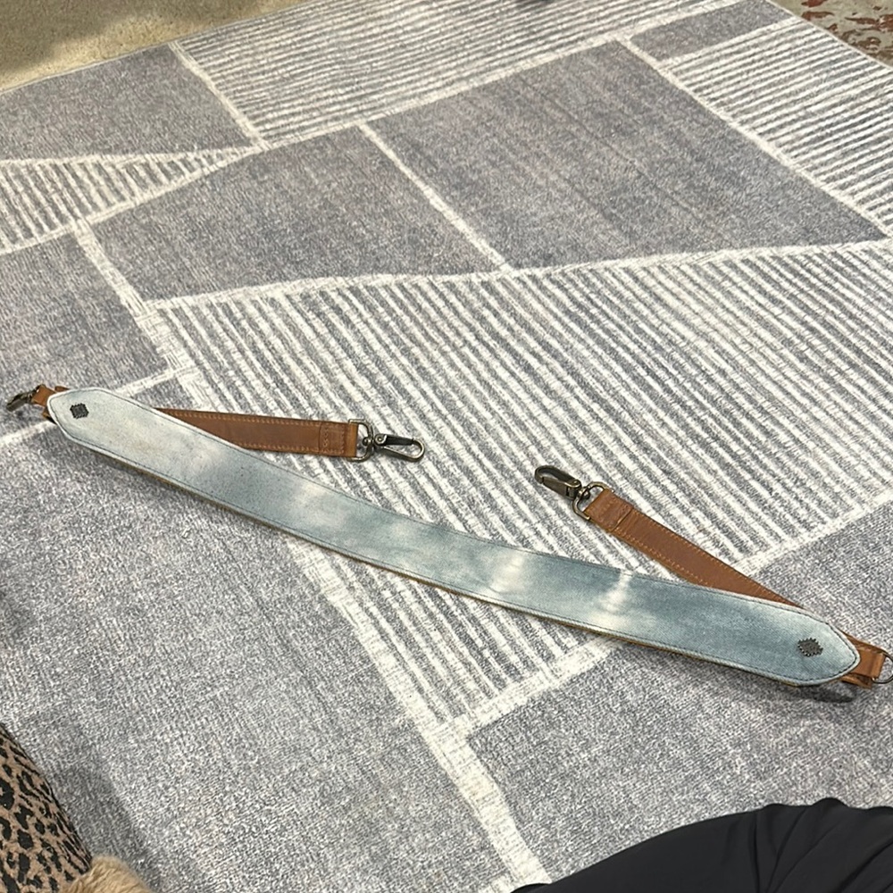 Brown and Blue Accessory Strap